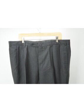 Incotex Solid Gray Wool Mens Dress Pants Sz 58 EU BRAND NEW